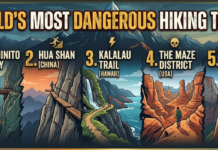 WORLD’S MOST DANGEROUS HIKING TRAILS WORLD’S MOST DANGEROUS HIKING TRAILS