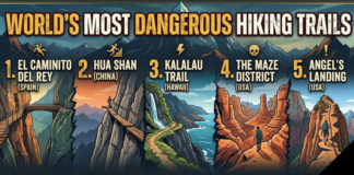 WORLD’S MOST DANGEROUS HIKING TRAILS WORLD’S MOST DANGEROUS HIKING TRAILS